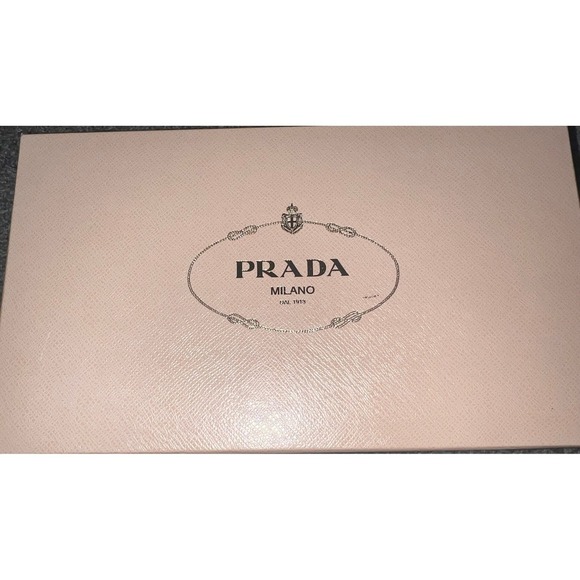 Prada Peep Toe Heel Platform BlackLeather Sz 39.5 (8) with box elegant - Picture 11 of 11
